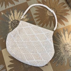 Authentic Vintage Beaded Clutch with metal clasp